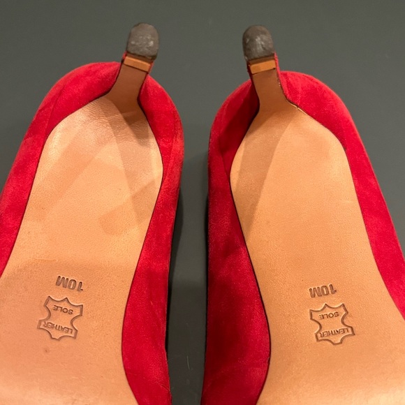 Tory Burch Red Suede Pumps - Picture 8 of 9